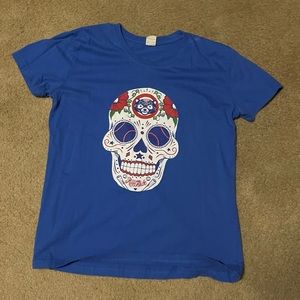 Women’s Chigcago Cubs Sugar Skull T-Shirt